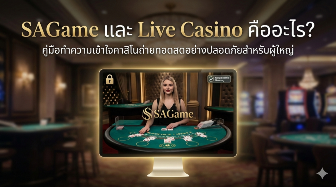 SAGame และ Live Casino คืออะไร? คู่มือทำความเข้าใจคาสิโนถ่ายทอดสดอย่างปลอดภัยสำหรับผู้ใหญ่