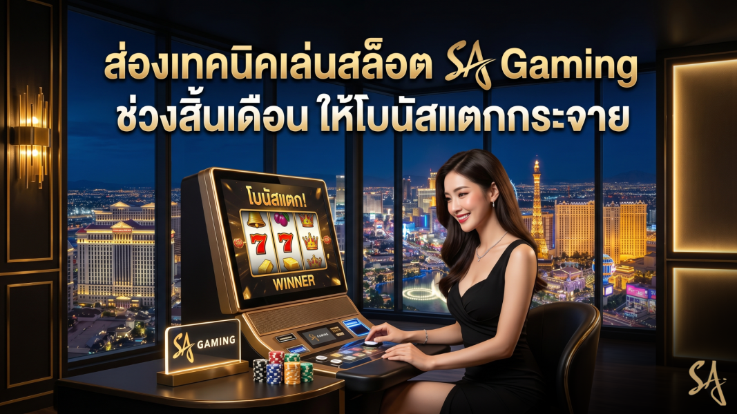ส่องเทคนิคเล่นสล็อต SA Gaming ช่วงสิ้นเดือน ให้โบนัสแตกกระจาย