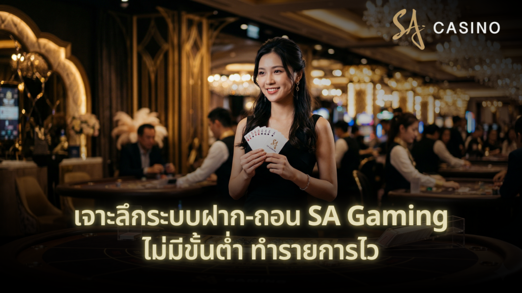 เจาะลึกระบบฝาก-ถอน SA Gaming ไม่มีขั้นต่ำ ทำรายการไว
