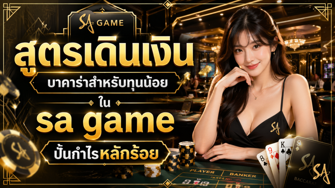สูตรเดินเงินบาคาร่าสำหรับทุนน้อยใน sa game ปั้นกำไรหลักร้อย
