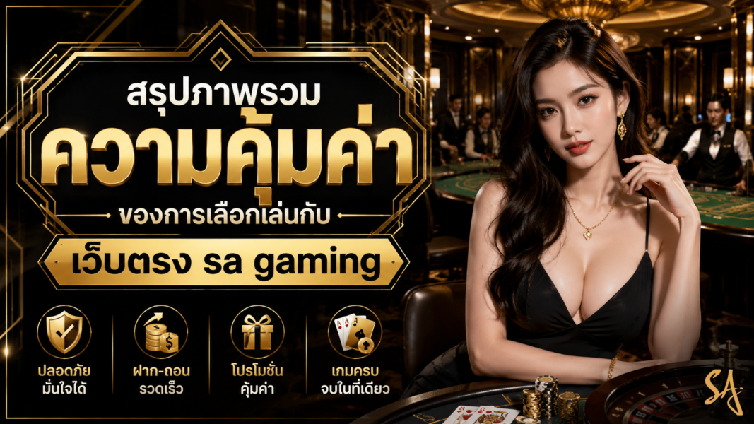 สรุปภาพรวมความคุ้มค่าของการเลือกเล่นกับเว็บตรง sa gaming
