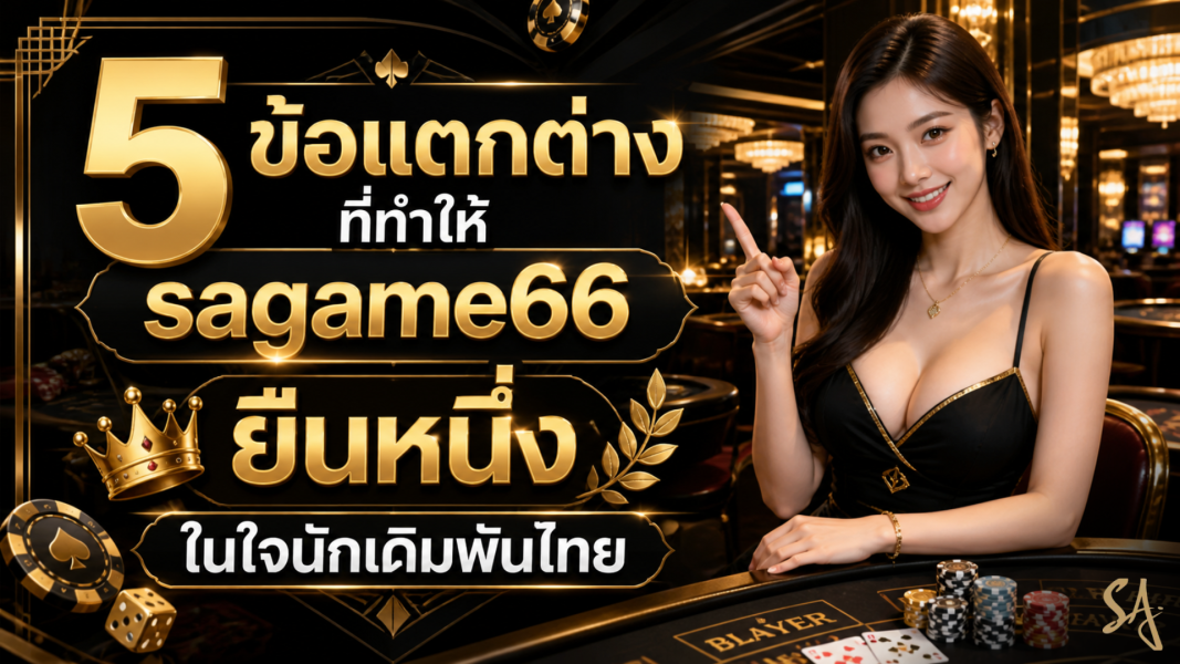 5 ข้อแตกต่างที่ทำให้ sagame66 ยืนหนึ่งในใจนักเดิมพันไทย