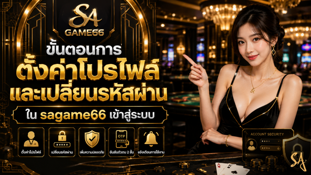 ขั้นตอนการตั้งค่าโปรไฟล์และเปลี่ยนรหัสผ่านใน sagame66 เข้าสู่ระบบ