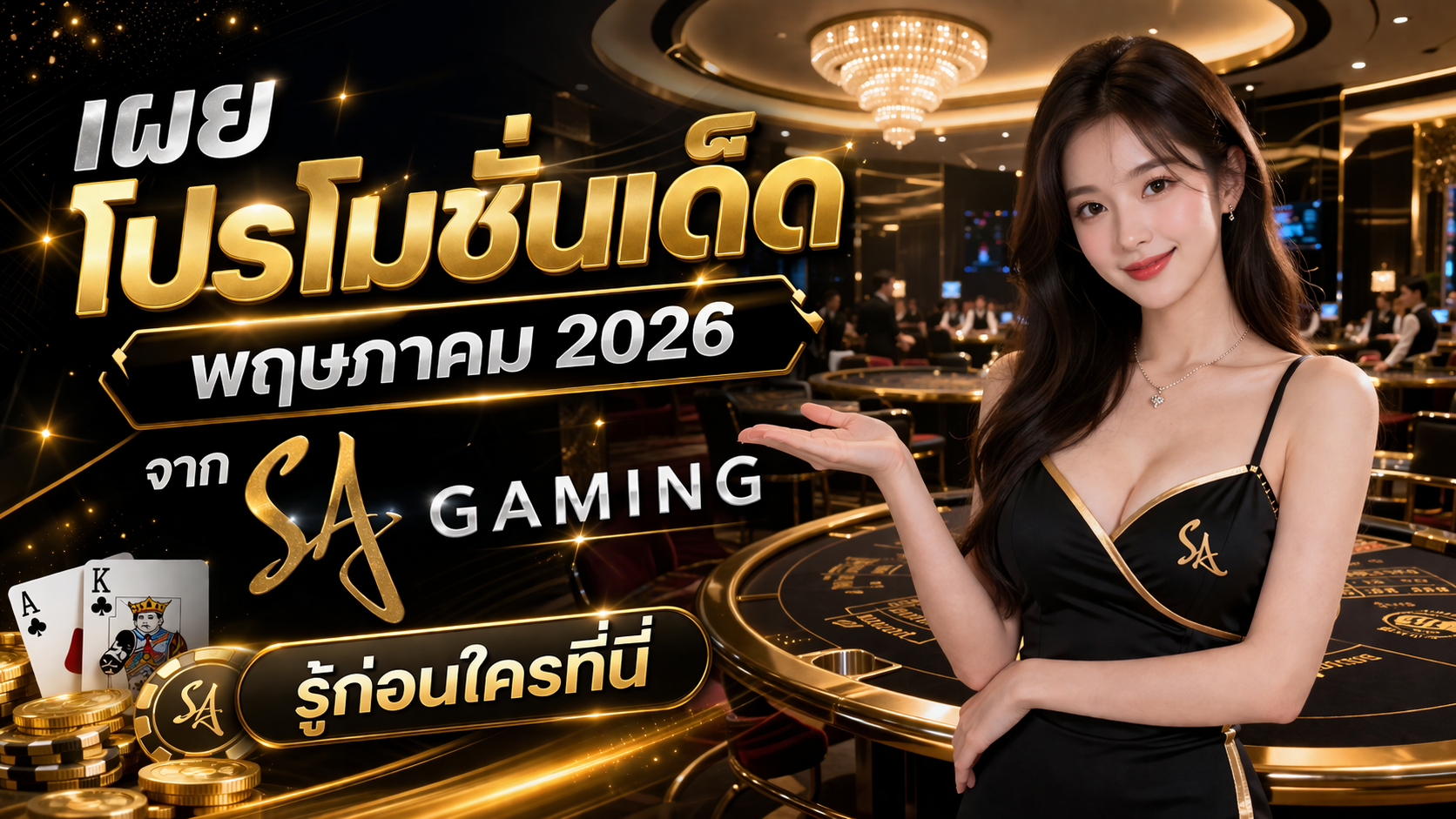 เผยโปรโมชั่นเด็ด พฤษภาคม 2026 จาก SA Gaming รู้ก่อนใครที่นี่