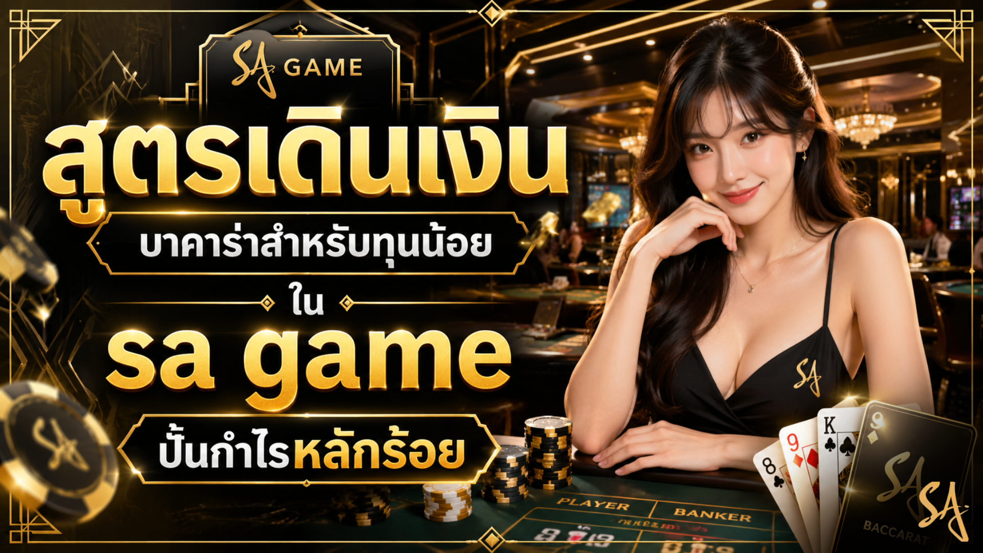 สูตรเดินเงินบาคาร่าสำหรับทุนน้อยใน sa game ปั้นกำไรหลักร้อย