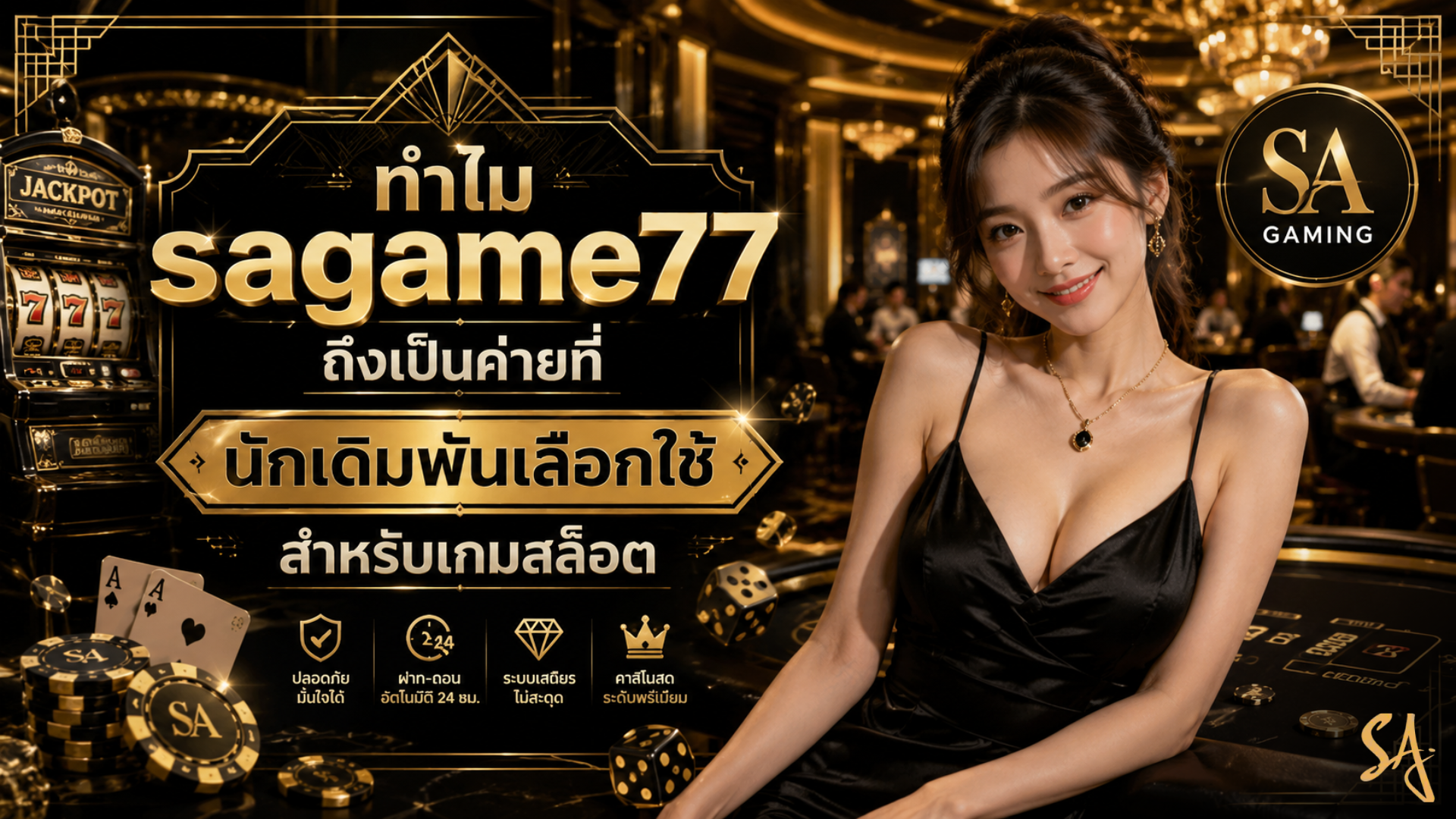 ทำไม sagame77 ถึงเป็นค่ายที่นักเดิมพันเลือกใช้สำหรับเกมสล็อต