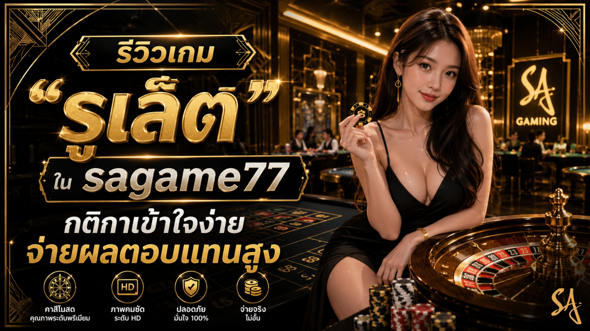 รีวิวเกม "รูเล็ต" ใน sagame77 กติกาเข้าใจง่าย จ่ายผลตอบแทนสูง