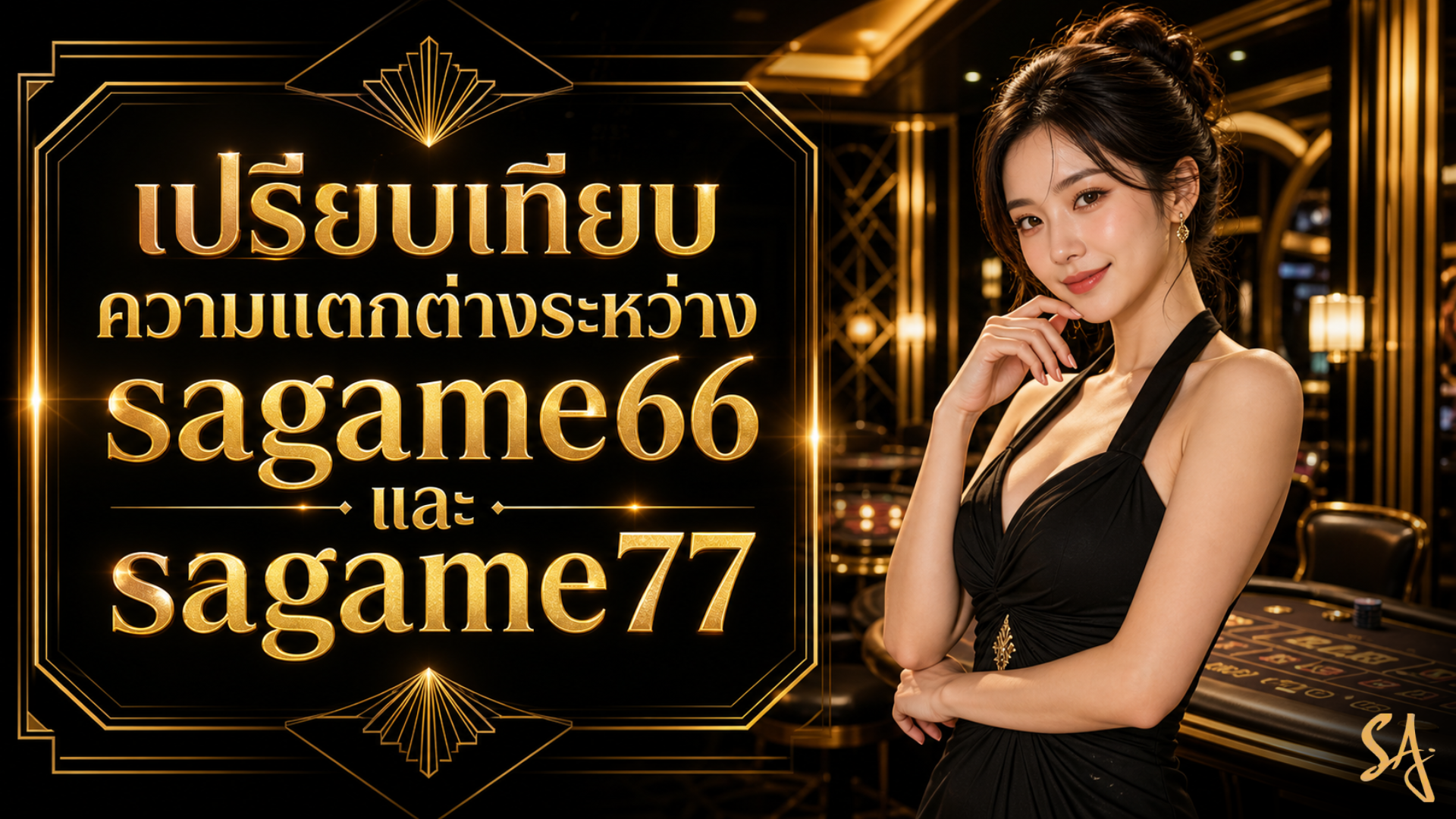เปรียบเทียบความแตกต่างระหว่าง sagame66 และ sagame77