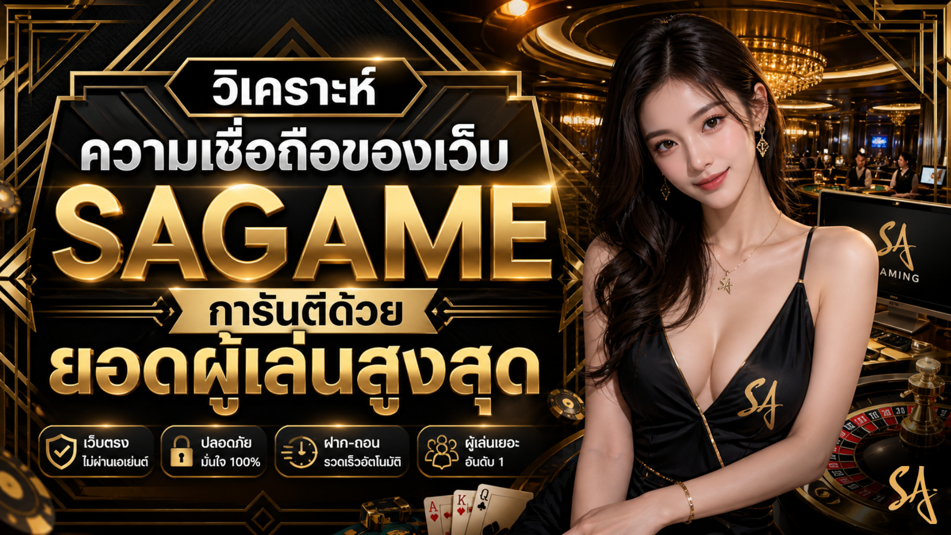 วิเคราะห์ความเชื่อถือของเว็บ sagame การันตีด้วยยอดผู้เล่นสูงสุด